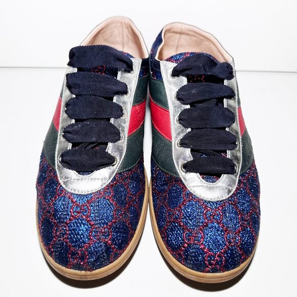 Gucci GG Glitter Bee Sneakers (Men’s) - Picture 2 of 10